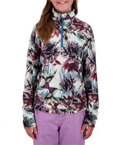 Obermeyer Clara 1/4 Zip Top - Girls' -Obermeyer Sales Shop obermeyer clara 1 4 zip top girls 5